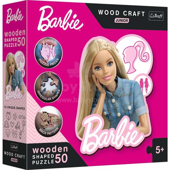 TREFL BARBIE Medinė dėlionė „Barbie“, 50 det.
