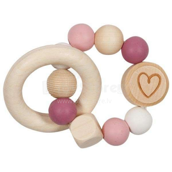 Goki Art.65244 Touch ring elastic bear with heart