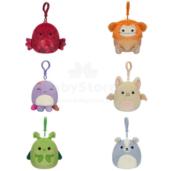 SQUISHMALLOWS Prisegamas pliušinis žaislas, 8 cm, W18