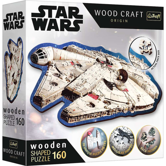 TREFL STAR WARS Wooden puzzle Millennium Falcon 160 pcs