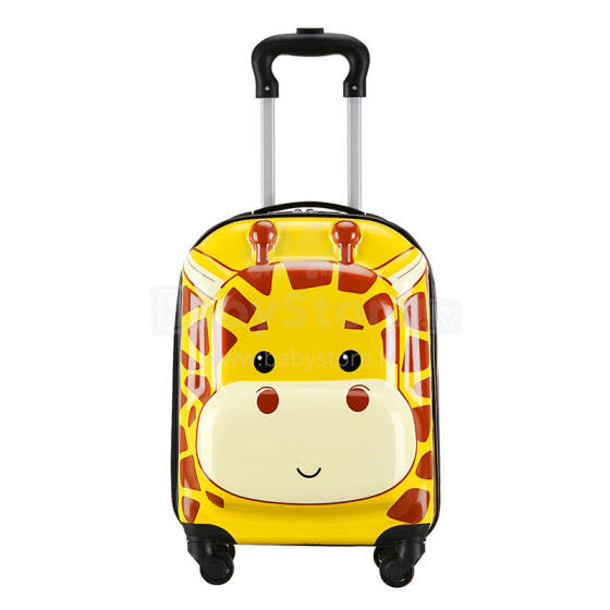Ikonka Giraffe Art.KX3963_2 Children's travel case on wheels giraffe