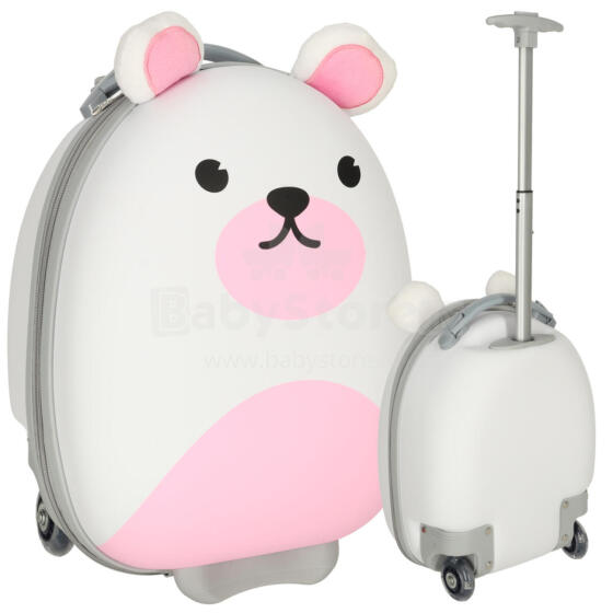 Ikonka Art.KX3962_2 Travel case for children on wheels mouse