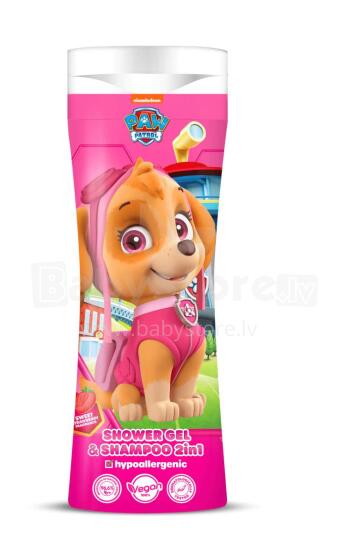 PAW PATROL 2 IN 1 dušo želė ir šampūnas, 300 ml, braškių kvapo