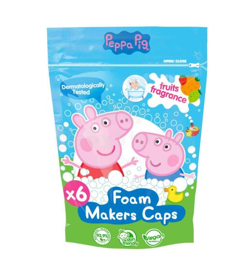 PEPPA PIG Vonios putų kapsulės, 6 x 16 g