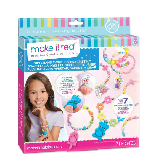 MAKE IT REAL Pop! Shake! Twist! DIY Bracelet Kit