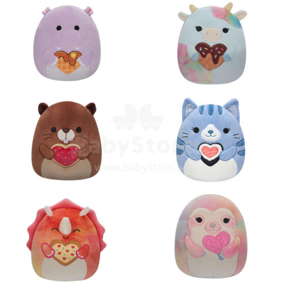 SQUISHMALLOWS Valentino dienos pliušinis žaislas, 19 cm