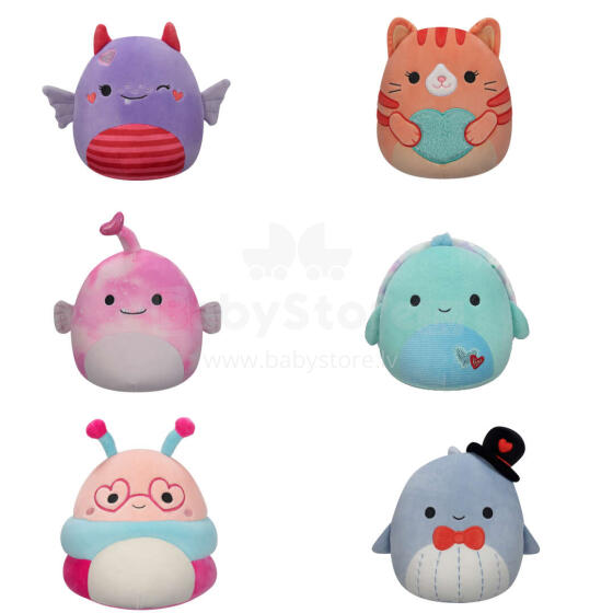 SQUISHMALLOWS Valentino dienos pliušinis žaislas, 19 cm