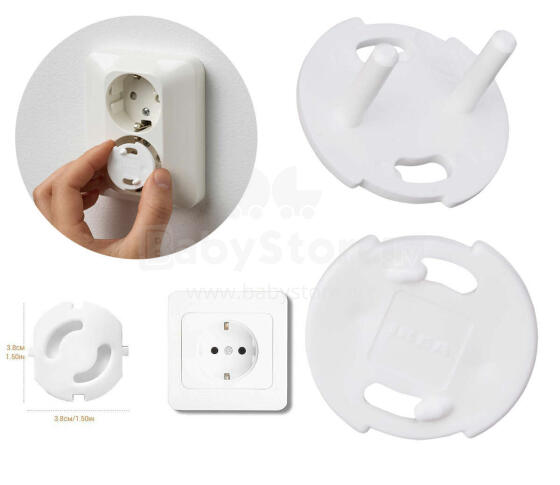 La bebe™ Ikea Art.159234 Socket child safety lock. 2 psc lizdo kištukas, lizdo apsauga (2vnt.)