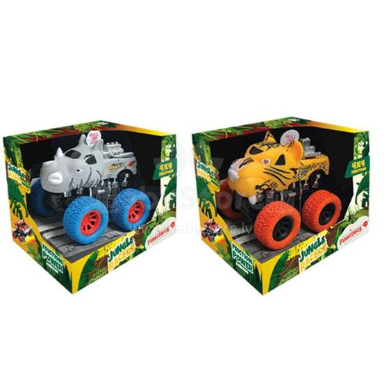 KeycraftJungle Racers Safari Friction 4x4 Truck with Sound Art.FM107 Yellow Sunkvežimis su garsu