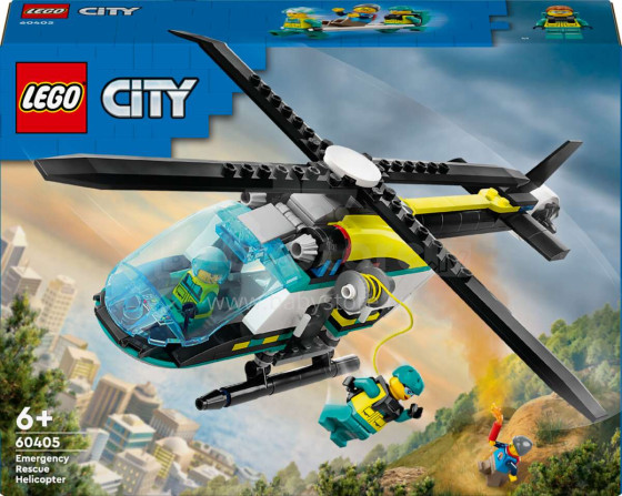 60405 LEGO® City Ārkārtas Glābšanas Helikopters