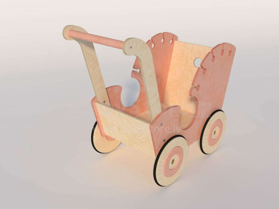 Designs Call DOCY Art.159425 Pink  Ящик для игрушек на колесиках