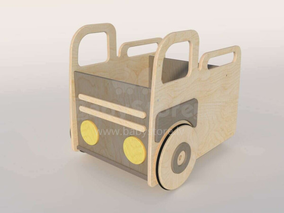Designs Call KIBO Art.159426 Grey Ящик для игрушек на колесиках