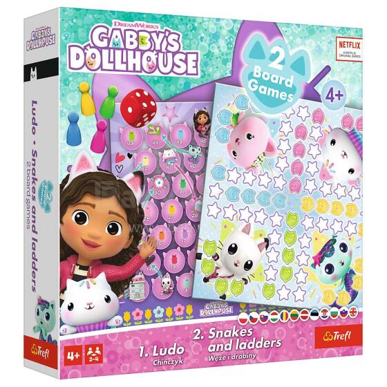 TREFL GABBY´S DOLLHOUSE Board game 2 in 1