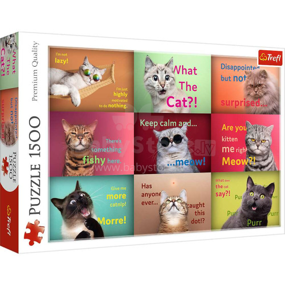 TREFL puzzle Funny cats 1500 pcs