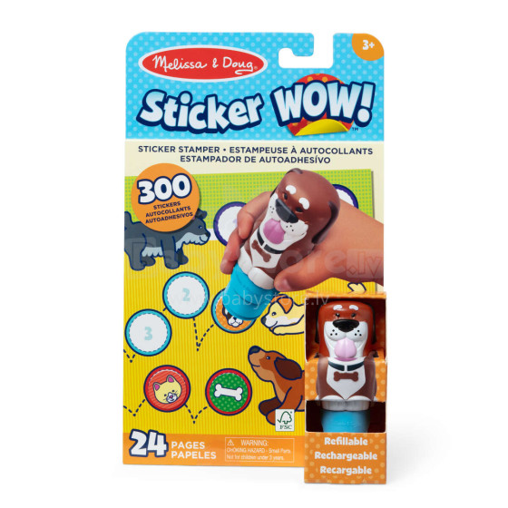 MELISSA & DOUG игровой комплектс наклейками Sticker WOW!  Собака