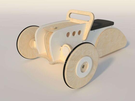Designs Call HOT ROD Art.159736 White Žaislų dėžutė ant ratukų