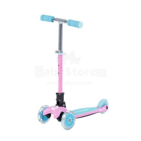 Moovkee  Scooter Milo Art.159821 Pink Aukštos kokybės vaikų motoroleris su šviesos efektais