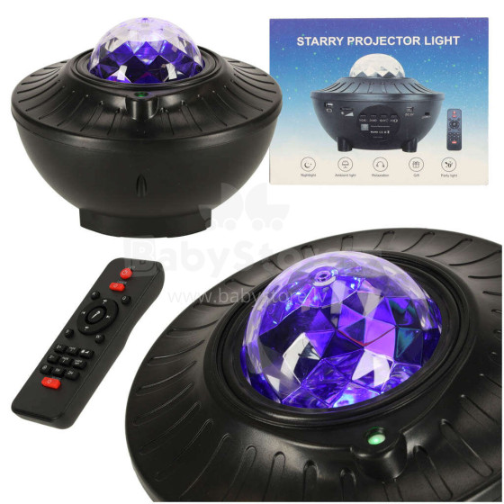Ikonka Art.KX4405 Star projector LED night ball bluetooth remote control