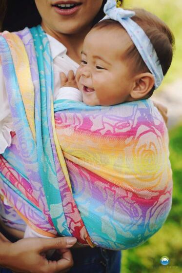 Little Frog  Wrap Sling  Art.160835 Linen Flower Boom
