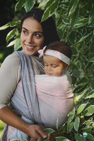 Little Frog  Wrap Sling  Art.160836 Linen Foggy Cube