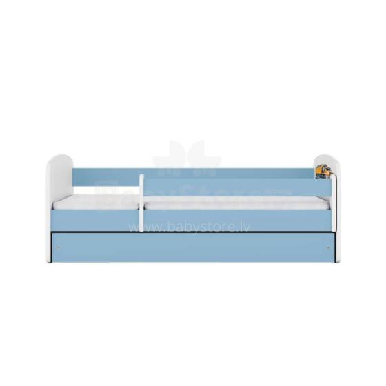 Bed babydreams blue truck with drawer with non-flammable mattress 180/80