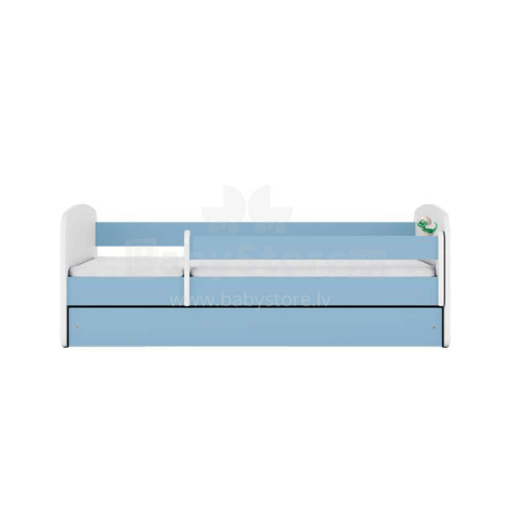 Bed babydreams blue baby dino with drawer with non-flammable mattress 160/80