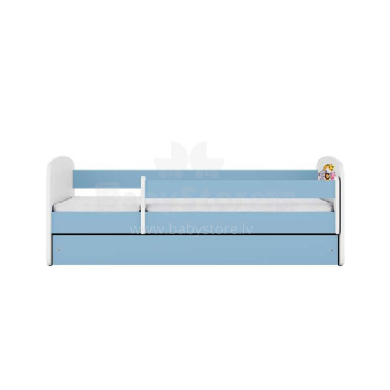 Bed babydreams blue zoo with drawer with non-flammable mattress 140/70