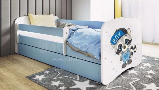 Bed babydreams blue raccoon without drawer without mattress 140/70