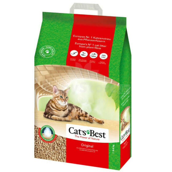 Органическая деревянная подстилка для животных Cat`s Best Oko Plus 40л
