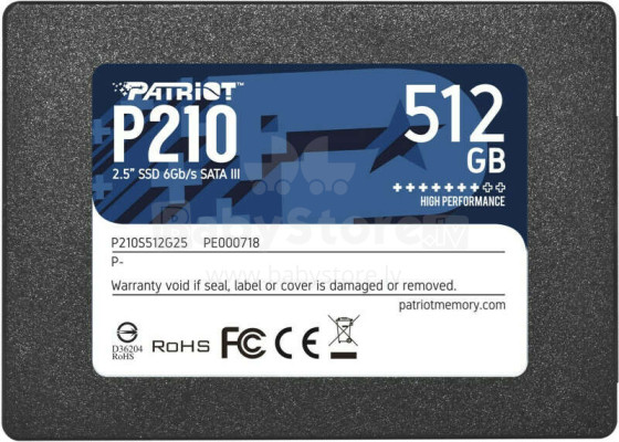 PATRIOT P210 SSD 2.5inch 512GB SATA 3