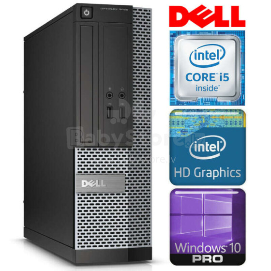 Personālais dators DELL 3020 SFF i5-4590 4GB 480SSD DVD WIN10PRO/W7P