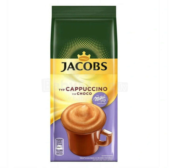 Kakao pulveris Jacobs Cappuccino Choco Milka 500 g derīguma termiņš līdz 05.2024