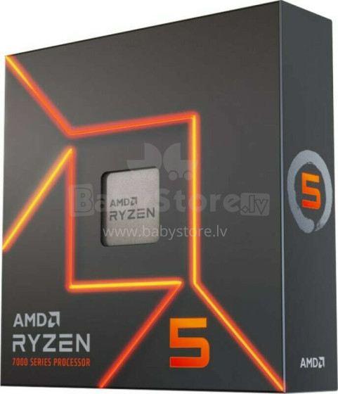 CPU AMD Desktop Ryzen 5 R5-7600X 4700 MHz Cores 6 32MB Socket SAM5 105 Watts GPU Radeon BOX 100-100000593WOF