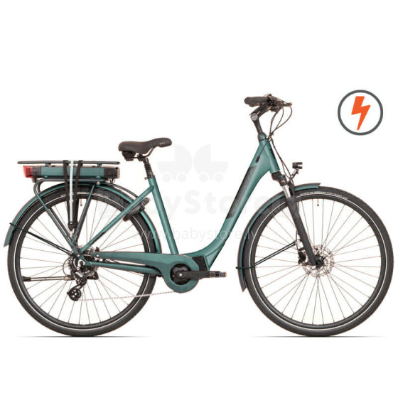 Elektriskais velosipēds Rock Machine 28 Cityride e100SD (I) Zaļš/matēts (Rata izmērs: 28 Rāmja izmērs: L)