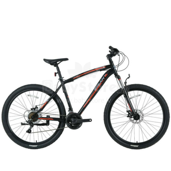 Vīriešu kalnu velosipēds Bisan 26 MTS4600 MD (PR10010447) Melns/oranžs (Rata izmērs: 26 Rāmja izmērs: M)