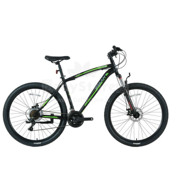 Vīriešu kalnu velosipēds Bisan 29 MTS4600 MD (PR10010447) melns/zaļš (Rata izmērs: 29 Rāmja izmērs: L)