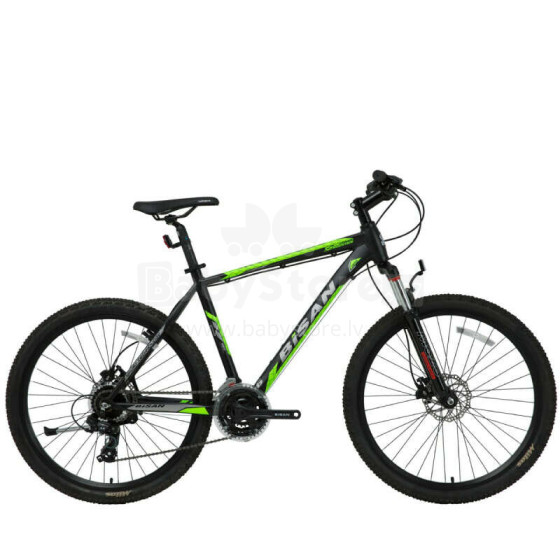 Мужской горный велосипед Bisan 29 MTX7050 HD (PR10010451) Черный/зеленый (Размер колеса: 29 размер рамы: L)