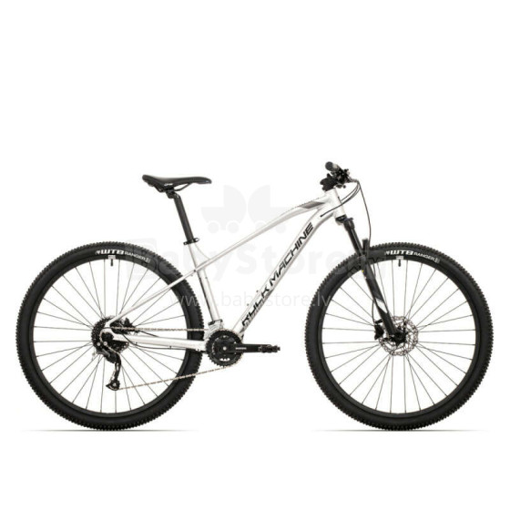 Мужской горный велосипед Rock Machine Manhattan 90-29 (III) серебристый (Размер колеса: 29 Размер рамы: XL)