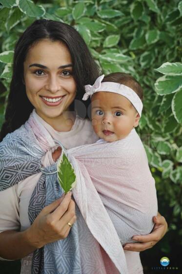 Little Frog Ring Sling Cotton Art.164117 Foggy Cube