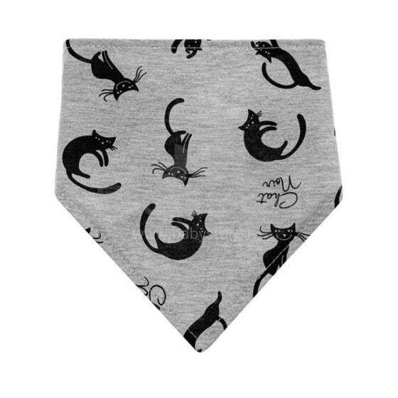 AKUKU CATS Art.A1502 GREY Kūdikių šliaužtinukas, 100 % medvilnė (1 vnt.), su sagomis.