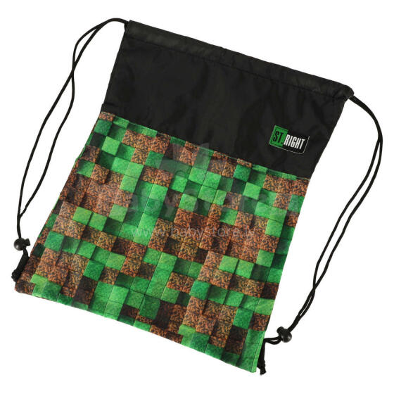 Ikonka Art.KX3760_1 "Pixel Cubes" vaikiškų batų krepšys