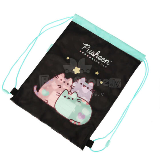 Ikonka Art.KX3765_3 Pusheen Pastelinis vaikiškų batų krepšys