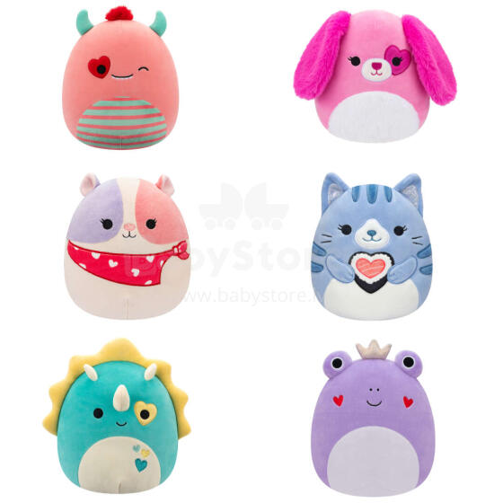 SQUISHMALLOWS Valentino dienos pliušinis žaislas, 19 cm