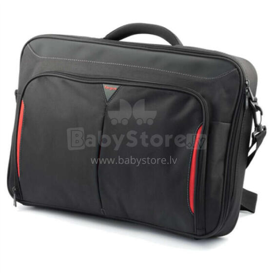 Targus Classic + Clamshell korpuss 18 '' melns-sarkans
