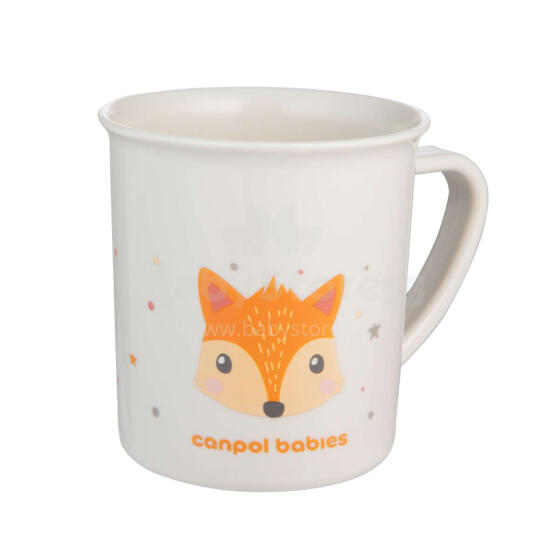 CANPOL BABIES krūzīte ar rokturi CUTTE ANIMALS, 170 ml, 4/413_ora