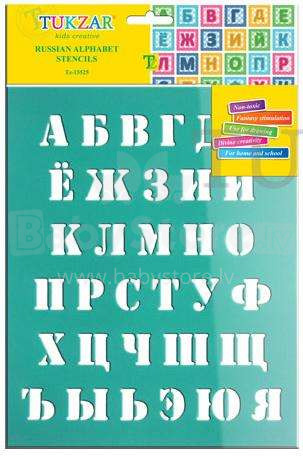 Tukzar Art.TZ-15525  Russian alphabet stencil, soft plastic