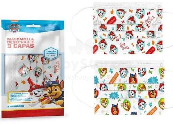 PAW PATROL DISPOSABLE INFANTS MASK-BLUE PACK
