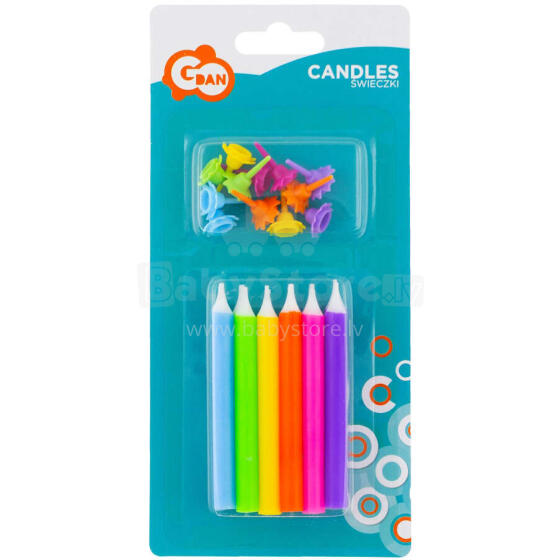 I-Toys Mix Art.173723 Šventinės žvakės 12 vnt