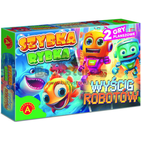 GRA SZYBKA RYBKA + WYŚCIGI ROBOTÓW