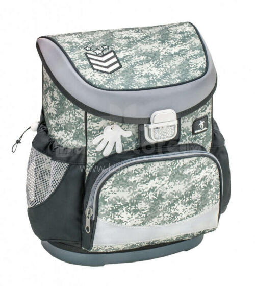 *Sākumskolas mugursoma Belmil 405-33 Camouflage Grey